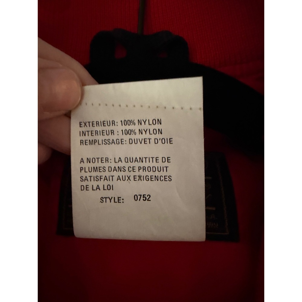 Eddie Bauer Puffer Vest Mens 44 Red Goose Down Quilted Vintage 0752 - Picture 4 of 6